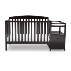 Cuna convertible y mudador Royal cherry