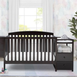 Cuna convertible y mudador Royal cherry