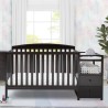 Cuna convertible y mudador Royal cherry