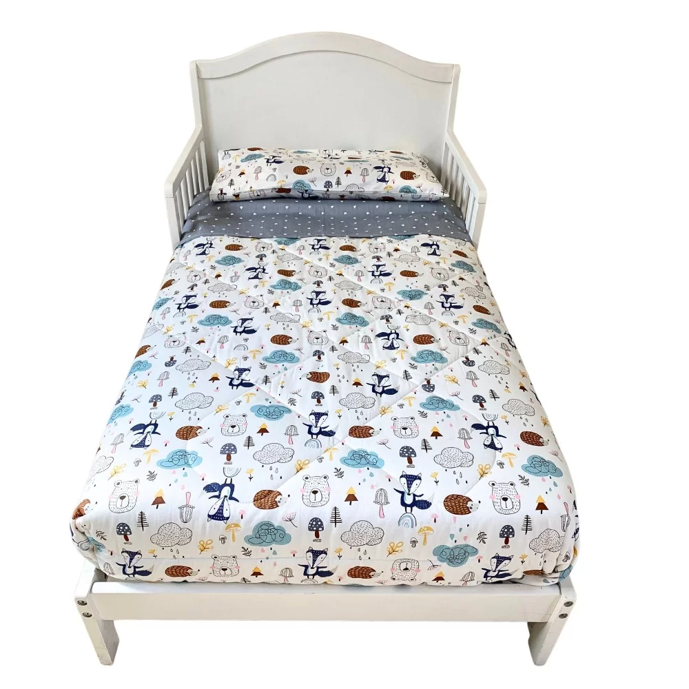 Set ropa para cama de transición fox 100% algodon de 4 piezas Set ropa para cama de transición fox 100% algodon de 4 piezas