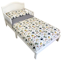 Set ropa para cama de transición Dino de 4 piezas
