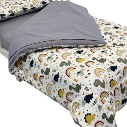 Set ropa para cama de transición Dino de 4 piezas