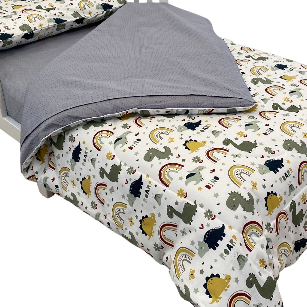 Set ropa para cama de transición Dino de 4 piezas