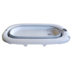 Bañera plegable rosa con hamaca y termometro CoBaby