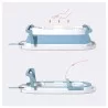 Bañera plegable gris con hamaca y termometro CoBaby
