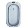 Bañera plegable gris con hamaca y termometro CoBaby