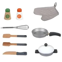 Cocina de madera didáctica combinada triple fun