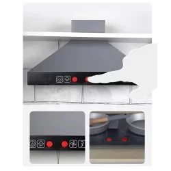 Cocina de madera didáctica combinada triple fun