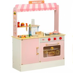 COCINA DIDACTICA DE MADERA BURGER SHOP