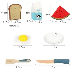 Set desayuno de madera didáctico