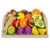 Set de Frutas didáctico de madera 13 piezas