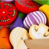 Set de Frutas didáctico de madera 13 piezas