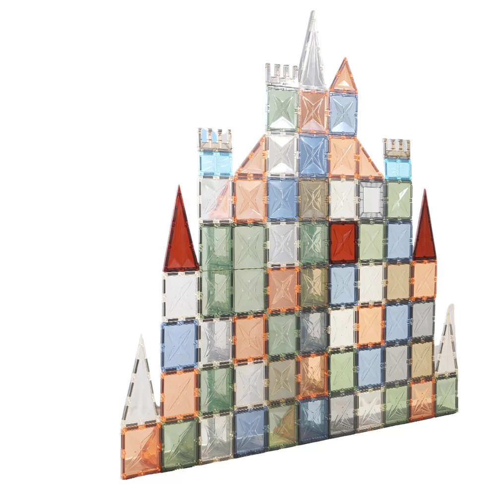 Magnéticos didácticos 4d para construcción 60 Piezas