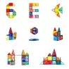 Magnéticos didácticos 4d para construcción 100 Piezas