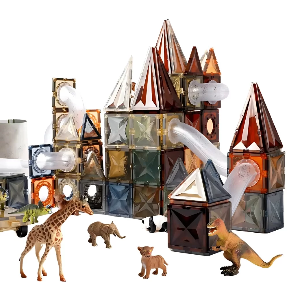 Magnéticos didácticos 4d para construcción 80 Piezas Magnéticos didácticos 4d para construcción 80 Piezas