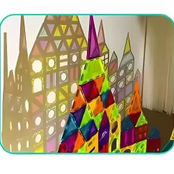 Magnéticos didácticos 4d para construcción 20 Piezas