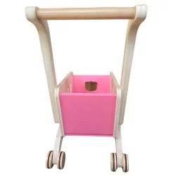 Carrito de Compras didactico natural Pink