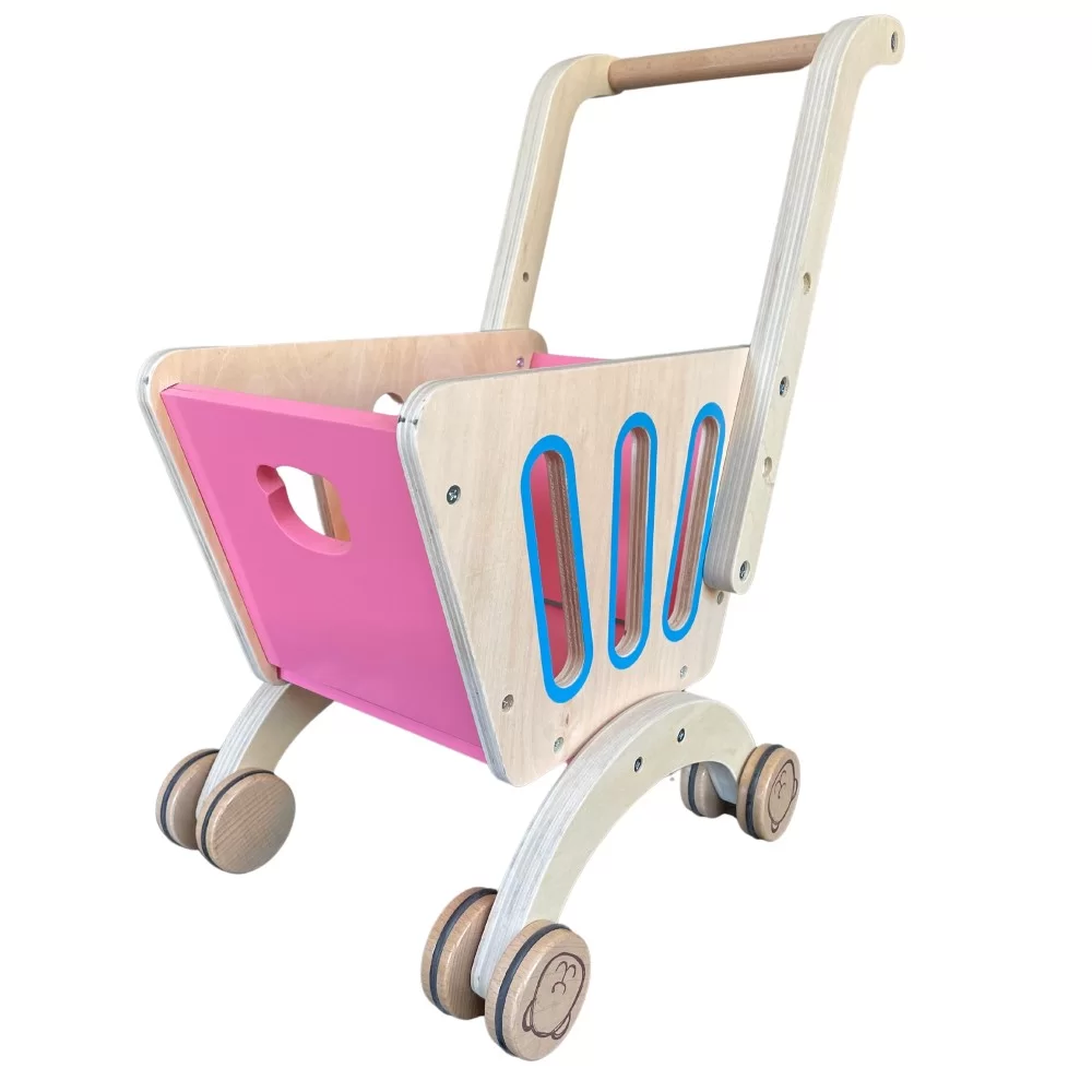 Carrito de Compras didactico natural Pink Carrito de Compras didactico natural Pink