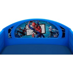 Delta Children Cama infantil transición Spider-Man Sleep and Play con barandillas integradas