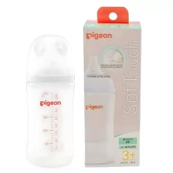 Mamadera 240ml +3m Pigeon Softouch polipropileno