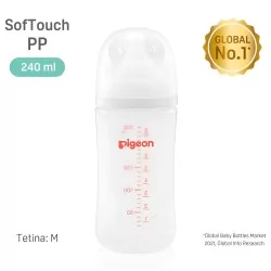 Mamadera 240ml +3m Pigeon Softouch polipropileno