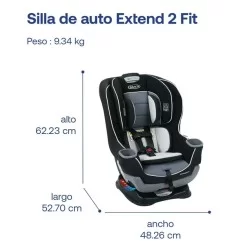 Silla De Auto Convertible Extend2fit Gotham
