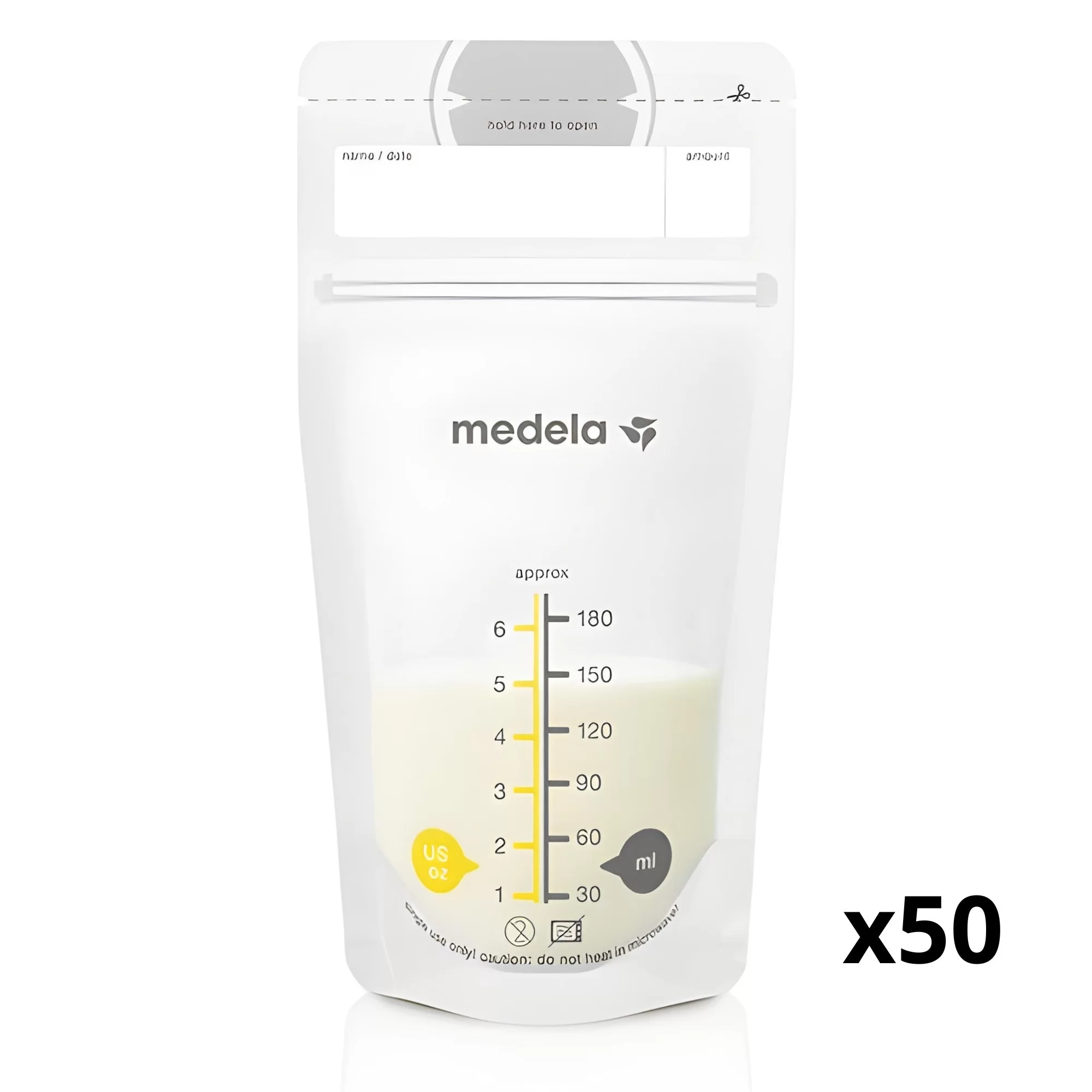 50 Bolsas Medela para almacenar leche materna
