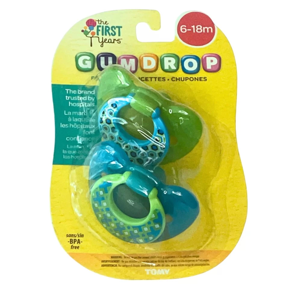 Pack 2 Chupete silicona gumdrop 6-18 meses
