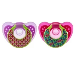 Pack 2 Chupete silicona gumdrop 6-18 meses Pink