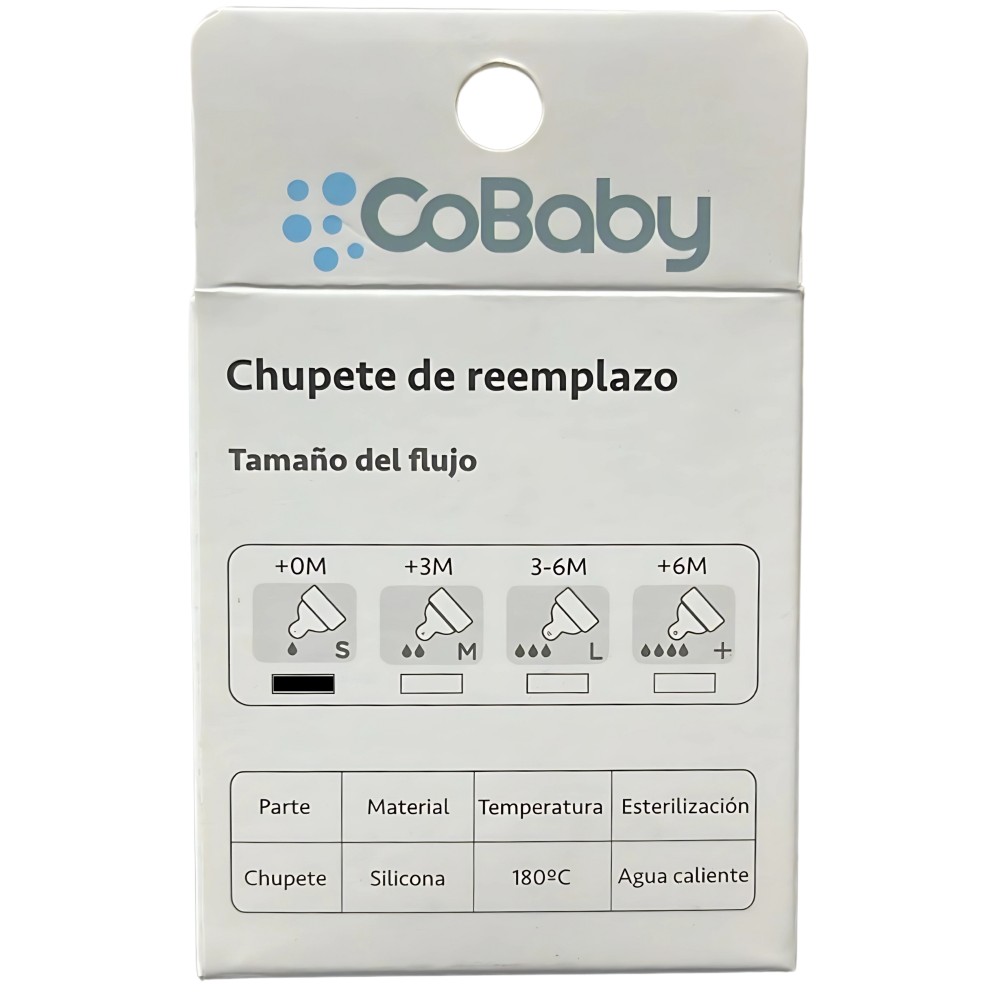 Pack 2 Chupete de repuesto Silicona Cobaby