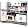 Cocina de madera didáctica combinada gray modern