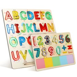 Tablero Cognitivo de abecedario y numeros