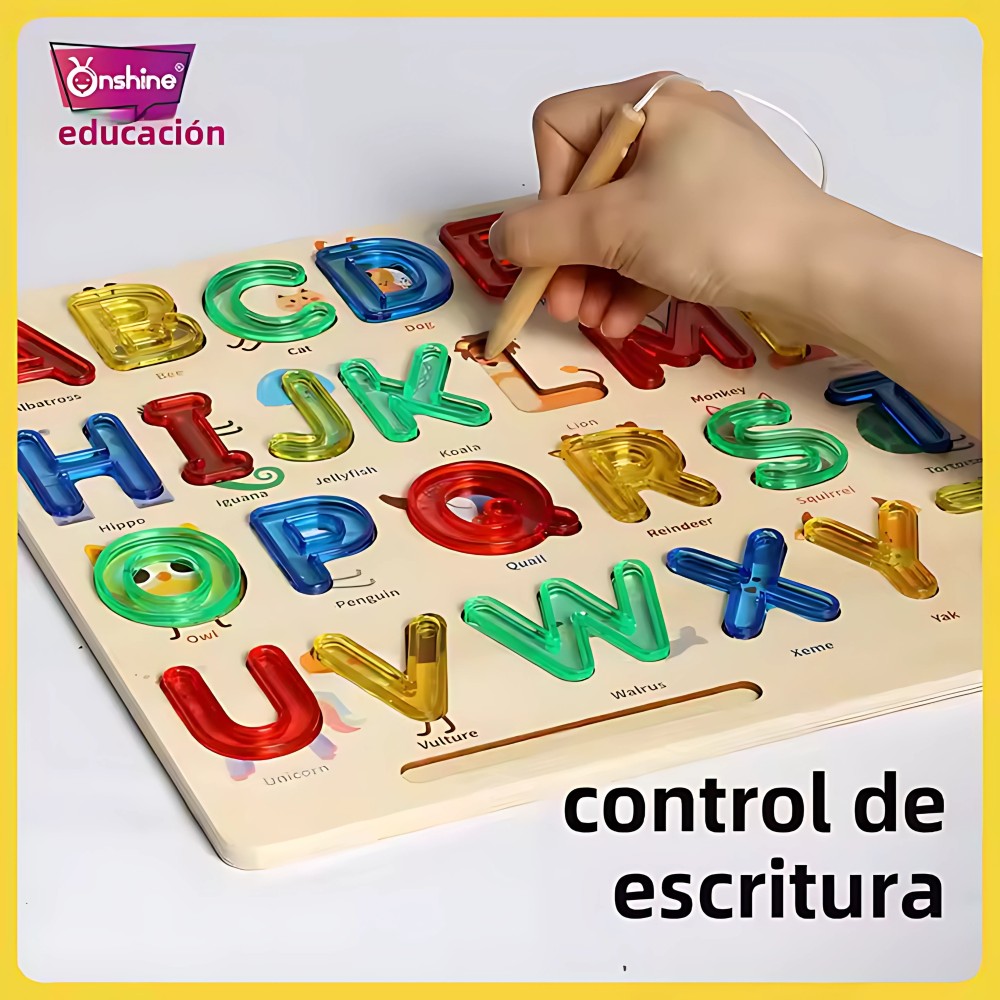 Tablero Cognitivo de abecedario y numeros