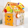Cubo educativo Montessori casita de madera