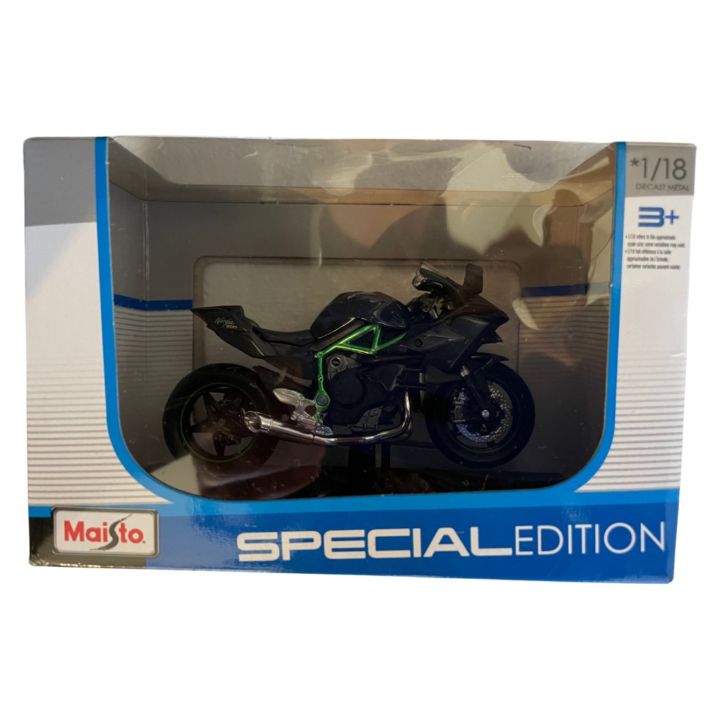 Moto Kawasaki Ninja H2R escala 1:18 colección
