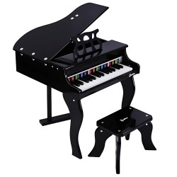 Mini piano de Cola para niños Negro