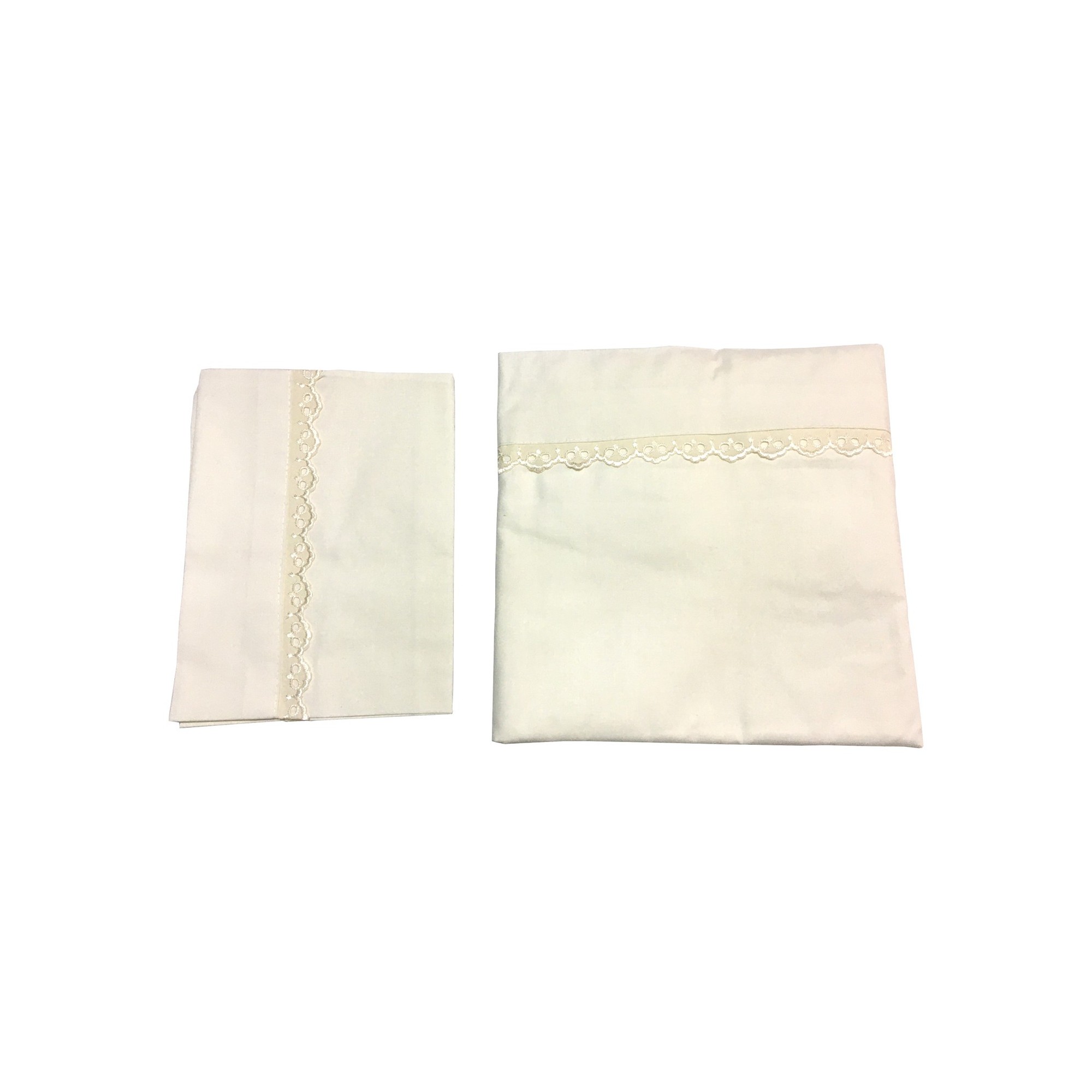 Pack Sabanas BEIGE para cunas Corral 100x70 Pellitos