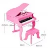 Mini piano de Cola para niños Rosado