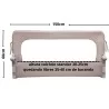 Baranda abatible para cama gris 150x60 CoBaby