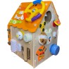 Cubo educativo Montessori casita de madera