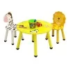 Mesita con 2 sillas Cartoon Animal Redonda