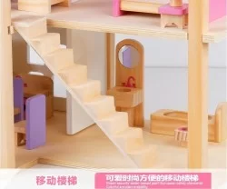 Casita de juegos Niñas y Niños Con familia y muebles