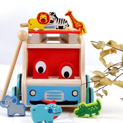Camion didactico armable con Xilofono y animales