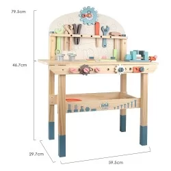 Mesa de trabajo didactica con herramientas