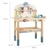 Mesa de trabajo didactica con herramientas