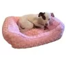 Cama Para Mascotas pequeñas Felpa Oxford rosa