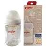 Mamadera vidrio 160ml 0 a 3 meses Pigeon Softouch