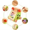 Telefono didactico de madera MONTESSORI