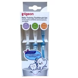 Pack 3 cepillos de dientes para entrenamiento bebe
