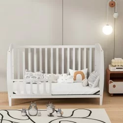 Cuna de madera 3 en 1 mahuida Blanca